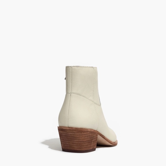 Madewell The Charley Boot in Leather Sz 6.5 Cream - Picture 3 of 14